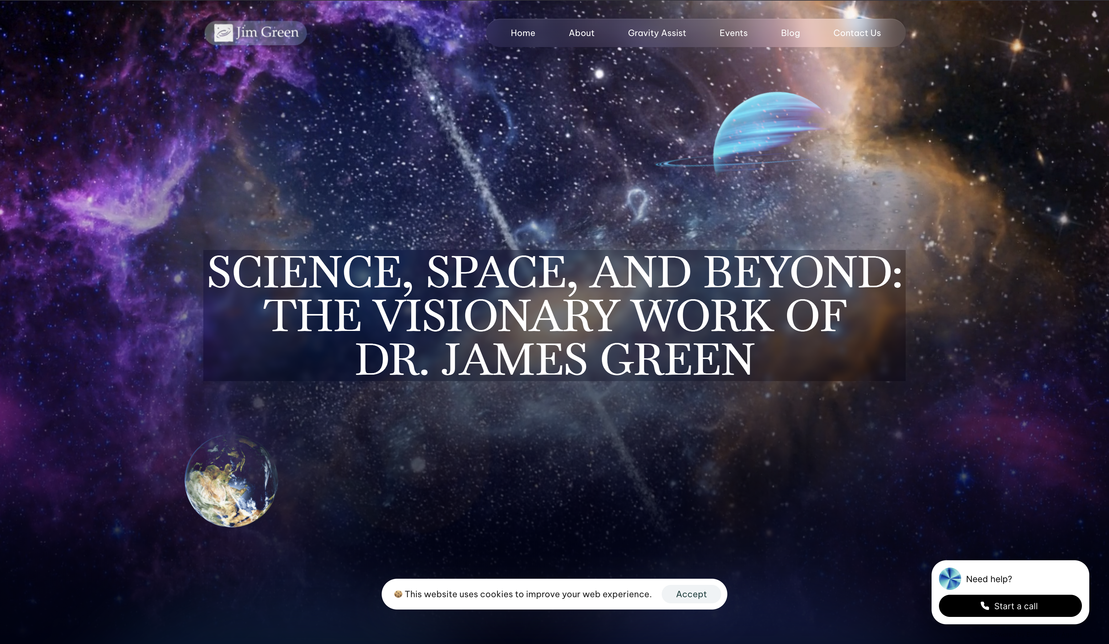 Jimgreen.io — Built a site with an AI voice chatbot answering space questions for ex-NASA scientist audiences.